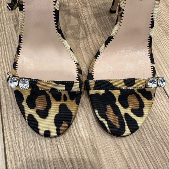 NWT Giuseppi Zanotti Alien Crystal-Detailed Leopard Sandals - Picture 13 of 15